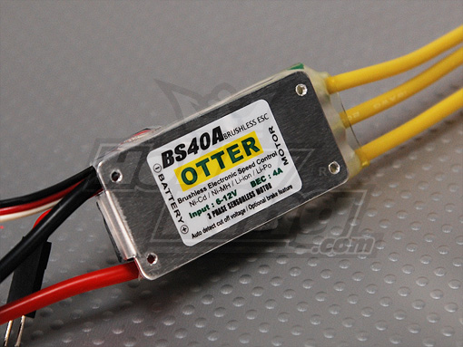 Otter 40A 2-3S Brushless ESC w/ 4A BEC (w/ Governor)